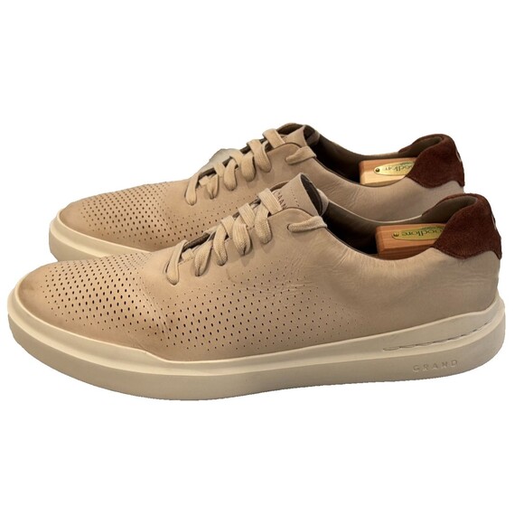 Men’s Cole Haan GrandPRO Rally Laser Cut Leather Sneakers Size 13 Irish Coffee - Picture 6 of 9